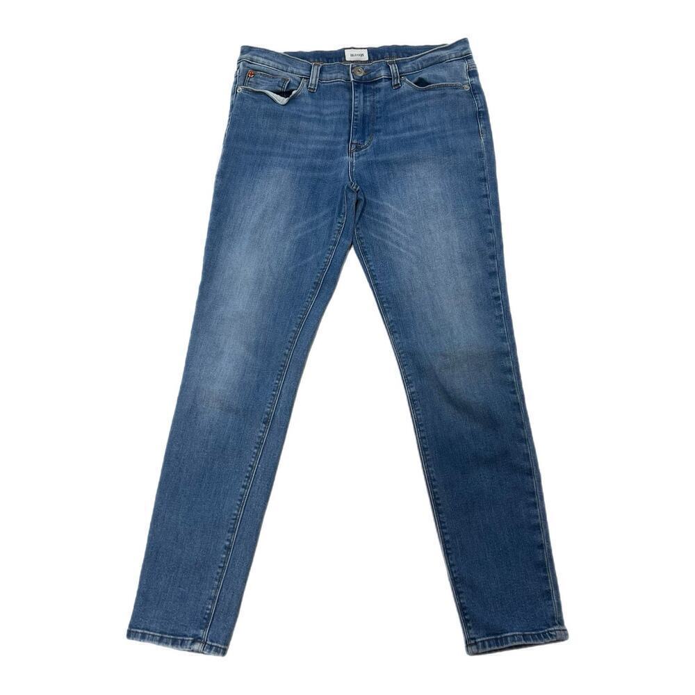 Hudson Jeans Size 31 Natalie Mid Rise Super Skinny Med Wash Blue